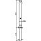 Ornamental bollard | Series 482B | � 82 mm | foldable, self-engaging lockfor casting in concrete, with hot-dip galvanized groundsocket part-no. 470.60, approx. 400 mm below ground | with triangular locking mechanism acc. with DIN 3223 | without eyelet